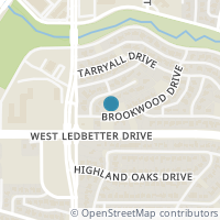 Map location of 929 Brookwood Drive, Dallas, TX 75224