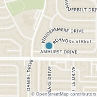 Map location of 1403 Amhurst Dr, Arlington TX 76014