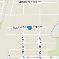 Map location of 1216 Elva Warren Street, Fort Worth, TX 76115