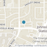 Map location of 1501 Scots Wood Drive, Arlington, TX 76015