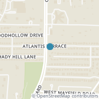 Map location of 5512 Atlantis Terrace, Arlington, TX 76016