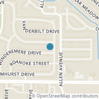 Map location of 1607 Winderemere Drive, Arlington, TX 76014