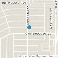 Map location of 2400 Busch Drive, Arlington, TX 76014