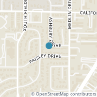 Map location of 1314 Ashbury Drive, Arlington, TX 76015