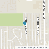 Map location of 3911 Vanette Lane, Dallas, TX 75216