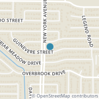 Map location of 1903 Guinevere Street, Arlington, TX 76014