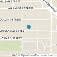 Map location of 3917 Chickasaw Avenue, Fort Worth, TX 76119