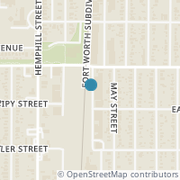 Map location of 3500 Alice Street, Fort Worth, TX 76110