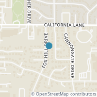 Map location of 2817 Fox Hill Dr, Arlington TX 76015
