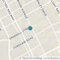 Map location of 1630 Grinnell Street, Dallas, TX 75216