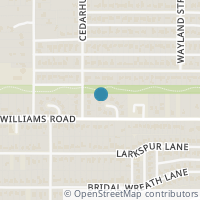 Map location of 3606 E Jeffaline Lane, Dallas, TX 75233