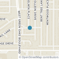 Map location of 5308 Holly Hollows Drive, Arlington, TX 76016