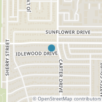 Map location of 2331 Idlewood Drive, Arlington, TX 76014