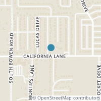 Map location of 2725 Sibley Drive, Arlington, TX 76015
