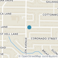Map location of 1602 E Timberview Lane, Arlington, TX 76014
