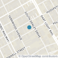 Map location of 1739 Garza Ave, Dallas TX 75216