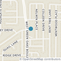 Map location of 2701 W Green Oaks Blvd, Arlington TX 76016