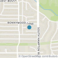 Map location of 2429 Monaco Lane, Dallas, TX 75233