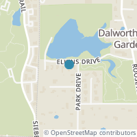 Map location of 3302 Elkins Drive, Dalworthington Gardens, TX 76016