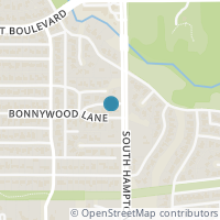 Map location of 2411 Bonnywood Ln, Dallas TX 75233