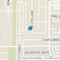 Map location of 2510 Jo Lyn Ln, Arlington TX 76014