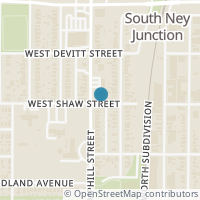 Map location of 3245 Hemphill St, Fort Worth TX 76110
