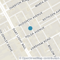 Map location of 3835 Sonora Avenue, Dallas, TX 75216