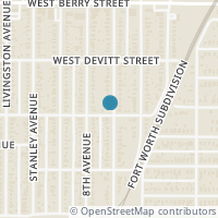 Map location of 3244 Ryan Avenue, Fort Worth, TX 76110