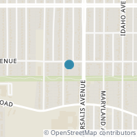 Map location of 3408 Alaska Avenue, Dallas, TX 75216