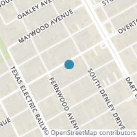 Map location of 1628 E Overton Road, Dallas, TX 75216