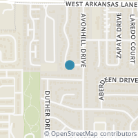 Map location of 1919 Larimore Drive, Arlington, TX 76015