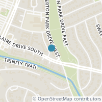 Map location of 3200 Overton Park Dr W, Fort Worth TX 76109