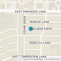 Map location of 1206 Shelmar Drive, Arlington, TX 76014