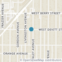 Map location of 3200 Stanley Avenue, Fort Worth, TX 76110