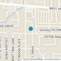 Map location of 2420 Jewell Drive, Arlington, TX 76016