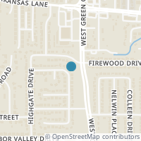 Map location of 2501 Smouldering Wood Drive, Arlington, TX 76016