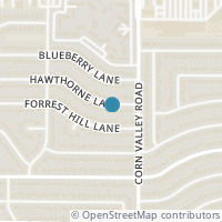 Map location of 317 Hawthorne Lane, Grand Prairie, TX 75052