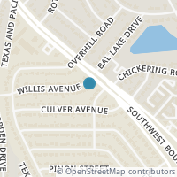 Map location of 7005 Willis Avenue, Fort Worth, TX 76116