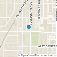 Map location of 3036 College Avenue, Fort Worth, TX 76110