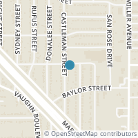 Map location of 3855 Castleman Street, Fort Worth, TX 76119