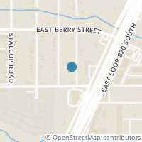 Map location of 3836 Radford Road, Fort Worth, TX 76119