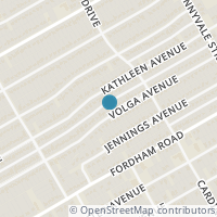 Map location of 2507 Volga Avenue, Dallas, TX 75216