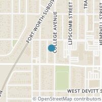 Map location of 3020 College Ave, Fort Worth TX 76110