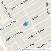Map location of 2132 Lea Crest Drive, Dallas, TX 75216