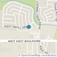 Map location of 3726 Kiest Knoll Drive, Dallas, TX 75233
