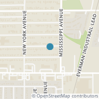 Map location of 1104 E Bowie St, Fort Worth TX 76104