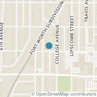 Map location of 1012 W Bowie Street, Fort Worth, TX 76110