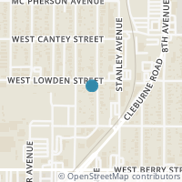 Map location of 2908 Livingston Avenue, Fort Worth, TX 76110