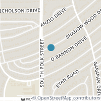 Map location of 3078 Shadow Wood Drive, Dallas, TX 75224