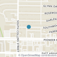 Map location of 934 Southmoor Drive, Arlington, TX 76010